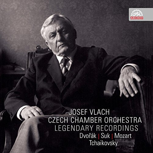 Black and white portrait of conductor Josef Vlach, CD cover art.