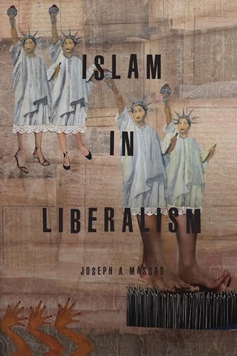 Book cover: "Islam in Liberalism" with repeated Statue of Liberty imagery.