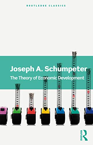 Book cover: "The Theory of Economic Development" by Joseph A. Schumpeter.