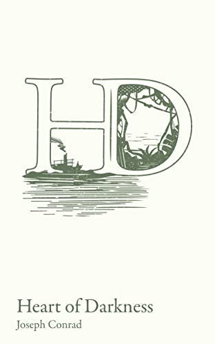 Book cover for “Heart of Darkness” by Joseph Conrad, with jungle illustration.