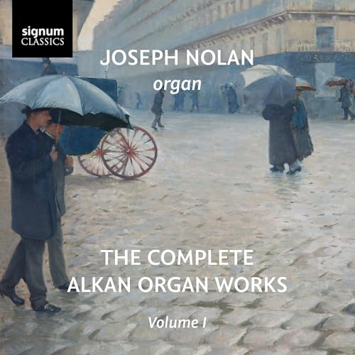 CD cover: painting of a rainy street scene, text āJoseph Nolanā.