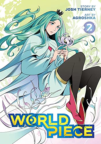“World Piece, Vol. 2” cover: anime-style woman with teal hair and a flower.