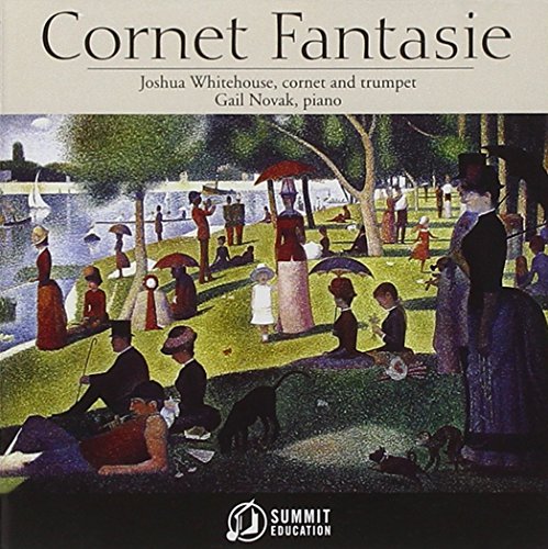 CD cover: painting of people in a park, titled "Cornet Fantasie".