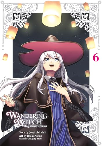 Manga cover: young witch with long silver hair and a wide-brimmed hat.