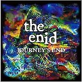 CD cover for The Enid’s “Journeys End” with colorful, abstract art.