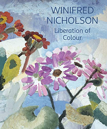 Book cover featuring an impressionistic painting of red and purple flowers against blue sky.