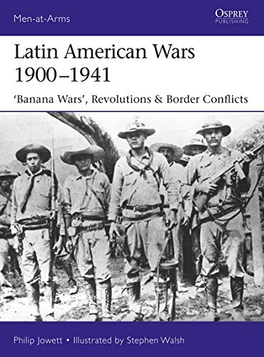 Book cover depicting armed soldiers in Latin America, early 20th century.