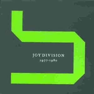 Joy Division Substance CD cover featuring a bright green geometric shape on dark grey.