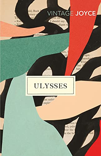 Book cover for "Ulysses" by James Joyce, abstract colorful design.