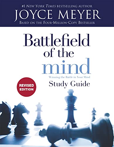 Book cover: āBattlefield of the Mind Study Guideā with chess pieces.