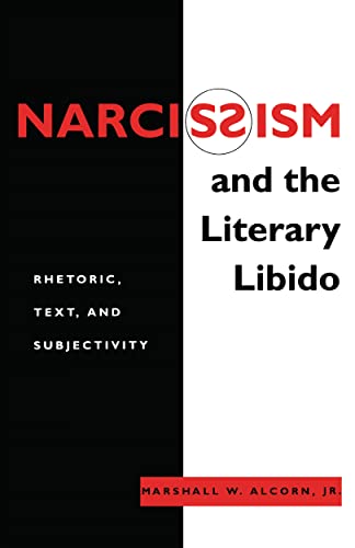 Book cover: "Narcissism and the Literary Libido" with split black and white design.
