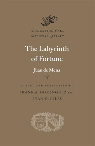 Book cover for "The Labyrinth of Fortune" by Juan de Mena, brown background.