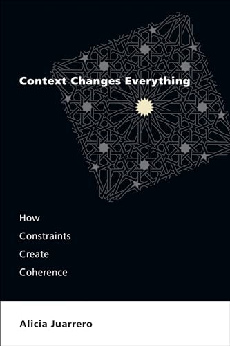 Book cover: black background with geometric design and white text.