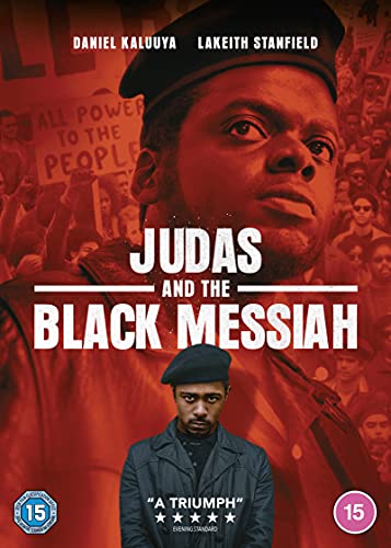 DVD cover for "Judas and the Black Messiah" featuring Daniel Kaluuya.