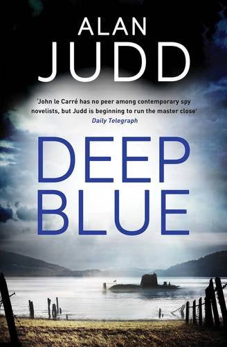 Book cover for "Deep Blue" by Alan Judd, featuring a submarine.