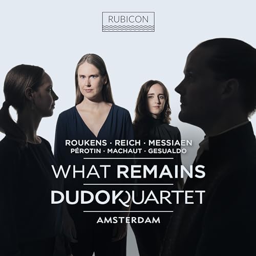 CD cover featuring four musicians in dark clothing, titled "What Remains".