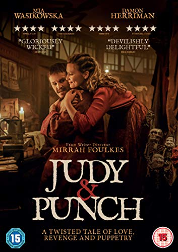 DVD cover for "Judy & Punch" featuring a couple in embrace.