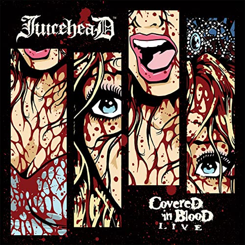 CD cover art: distorted faces with blood spatter and band logo.
