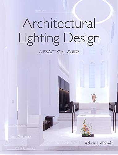 Book cover: "Architectural Lighting Design" with a church interior image.