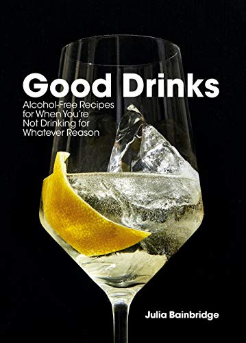Book cover featuring a glass of clear liquid with ice and lemon peel.