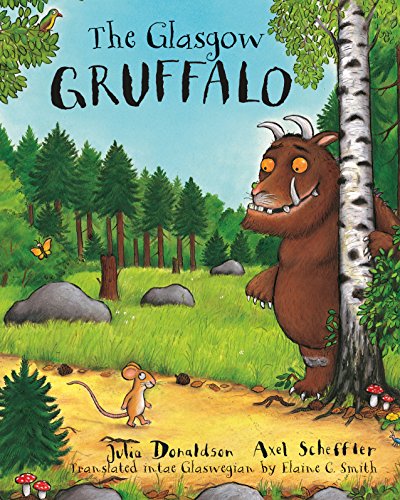 Book cover: The Glasgow Gruffalo with a mouse and forest background.