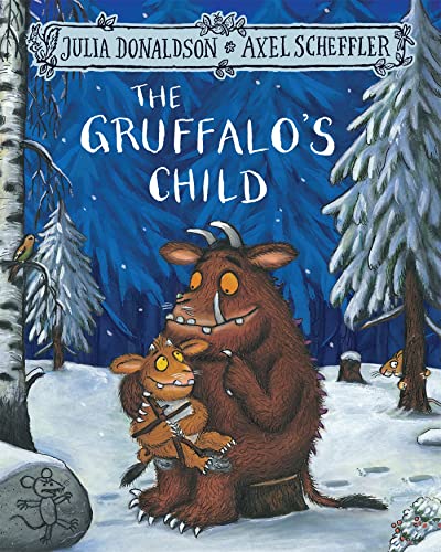 The Gruffalo’s Child book cover, showing a brown Gruffalo and its young.