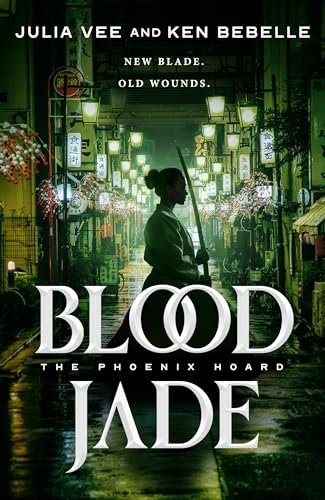 Book cover: woman with sword in a lantern-lit Asian street.