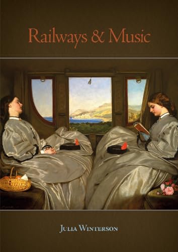Book cover: "Railways & Music" with a painting of women in a train.