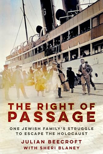 Book cover depicting a ship and people, titled “The Right of Passage.”