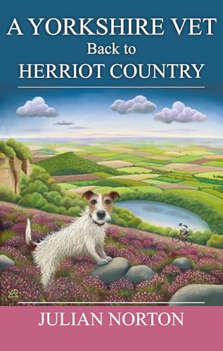 Book cover with vet, dog, and Yorkshire Dales landscape, likely featuring a woman veterinarian.