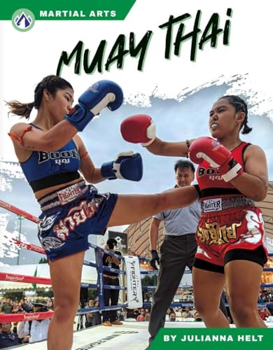 Book cover featuring two female Muay Thai fighters in action.