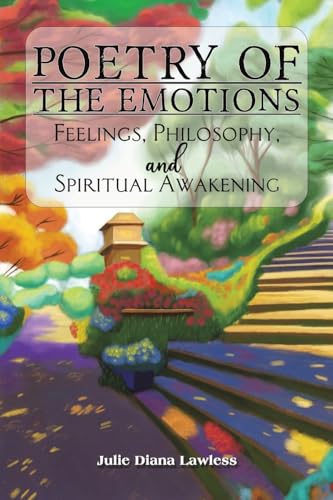 Book cover with colorful abstract garden scene and title text.