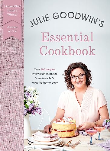 Cookbook cover featuring Julie Goodwin and a decorated sponge cake.