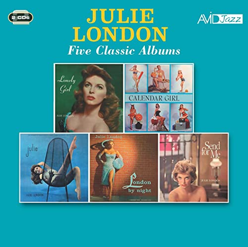 CD cover featuring Julie London with five classic album artworks against a teal background.
