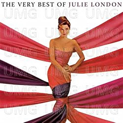 CD cover featuring Julie London in a red dress with flowing fabric.