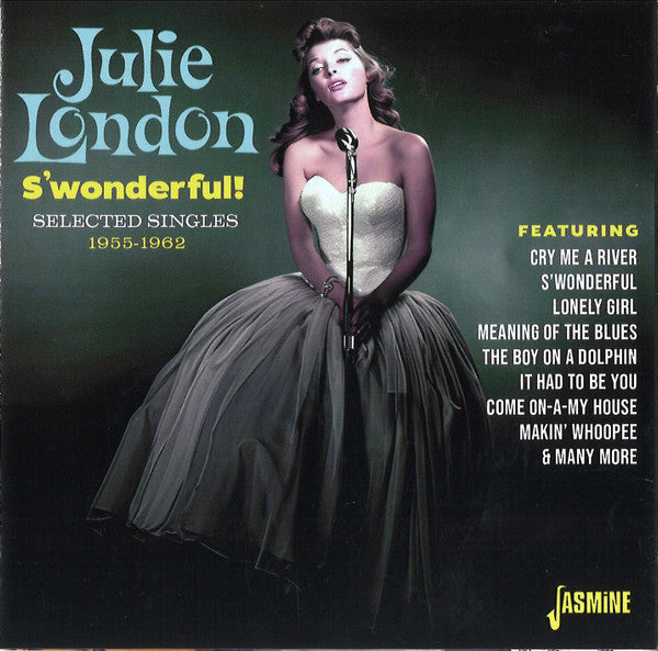 CD cover: Julie London in a gown, microphone, song list details.