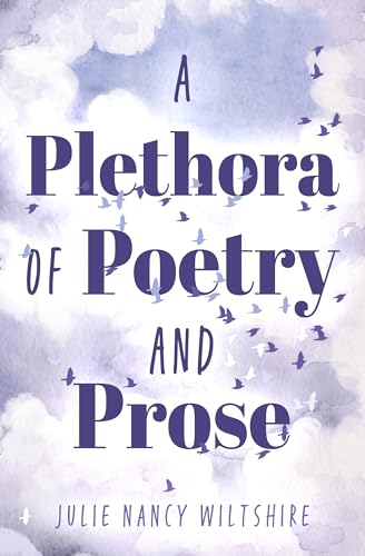 Book cover with blue and white watercolor clouds and flying birds.
