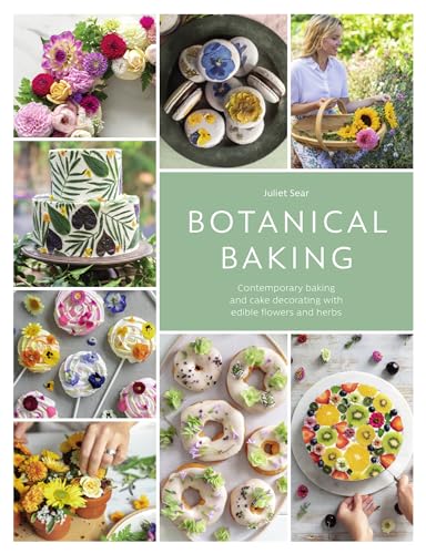 Book cover featuring floral decorated cakes, cookies, and fruit tarts.