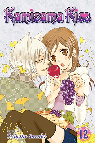 Manga cover featuring a fox-eared man leaning toward a woman holding fruit.