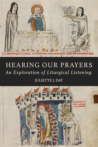 Book cover with medieval illustration of figures at a religious service.