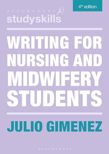 Purple book cover with white text: "Writing for Nursing and Midwifery Students".