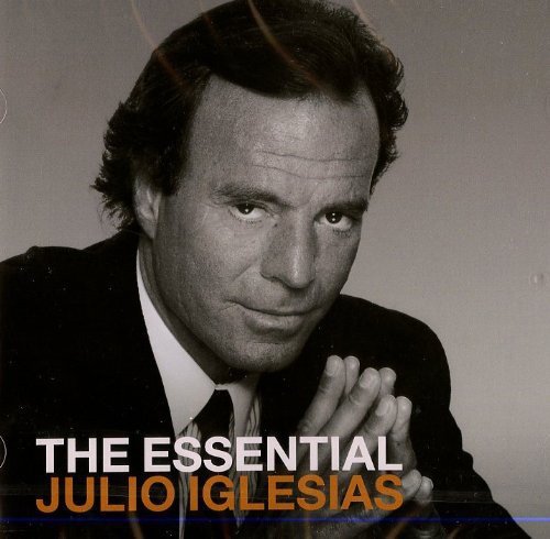 Black and white portrait of Julio Iglesias, with album title text.