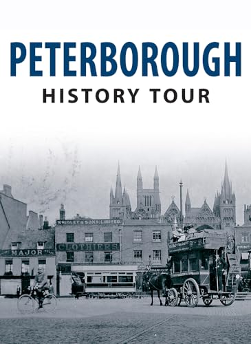 Peterborough History Tour book cover with vintage city street scene.