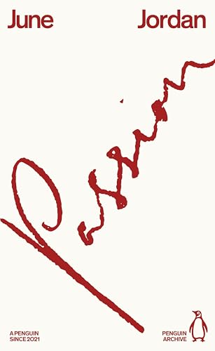 Book cover for "Passion" by June Jordan, with red abstract script.