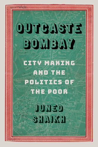 Book cover: "Outcaste Bombay" with green map background and red border.
