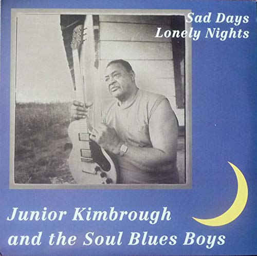 Junior Kimbrough album cover with a portrait of the musician and guitar.