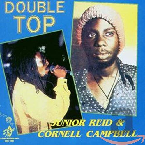 CD cover featuring portraits of reggae musicians Junior Reid and Cornell Campbell.