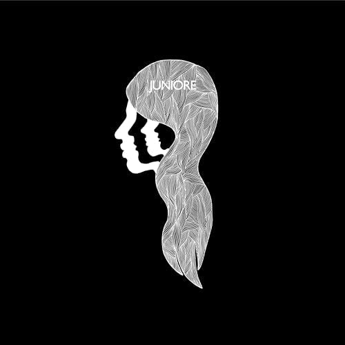 Black and white album cover with a sketched profile of a woman.