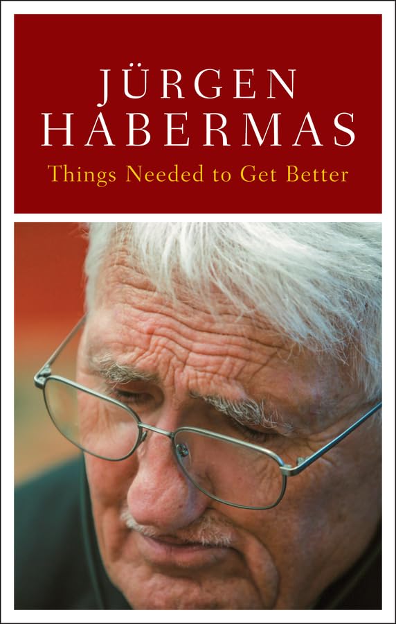 Book cover featuring Jürgen Habermas in glasses, with red title text.
