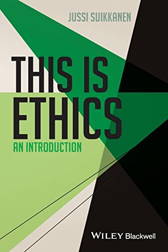Book cover: "This is Ethics" with green and black geometric design.